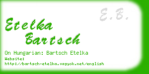 etelka bartsch business card